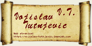 Vojislav Tutnjević vizit kartica